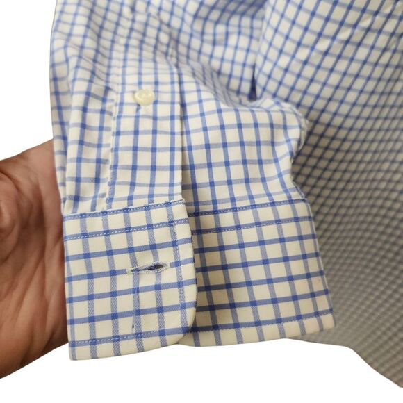 Polo by Ralph Lauren Performance Men's Blue Checkered Shirt Sz Med - Picture 2 of 8